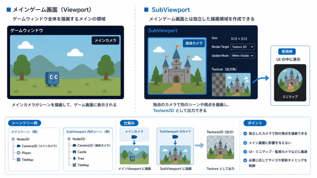 SubViewportの概念図